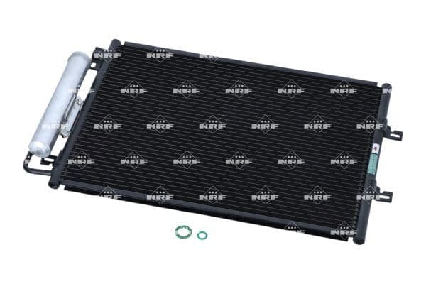 A/C condensator (met droger) past: RENAULT TWINGO II 1.2/1.5D/1.6 03.07-09.14