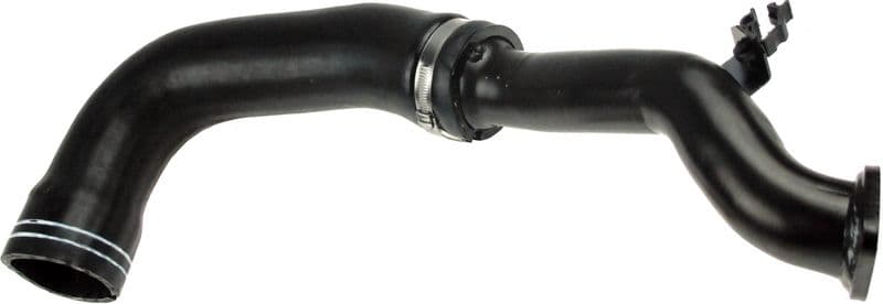 Intercooler slang Rechts (Uitlaatzijde, diameter 51/58mm, lengte 360mm, zwart, set) past: FIAT DOBLO 2.0D 02.10-12.23