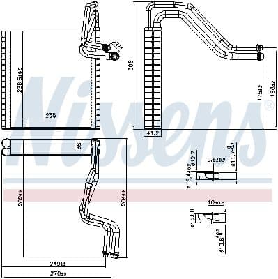 Airconditioning verdamper past: FORD FIESTA VI 1.25-1.6D 06.08-01.18