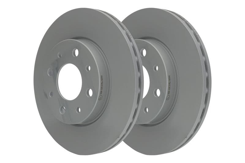 Brake disc Voor Links/Rechts past: FIAT 500, 500 C, PANDA  FORD KA 1.2-1.4CNG 09.03-