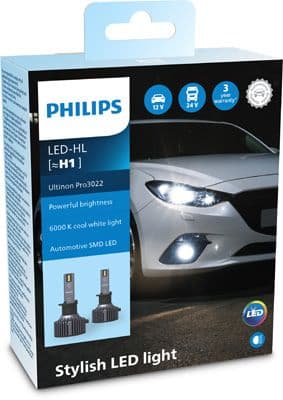 LED gloeilamp (Set 2pcs) H1 12/24V 19W P14,5S geen goedkeuringscertificaat Ultinon Pro3022 HL