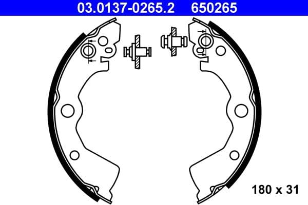 Brake shoe set