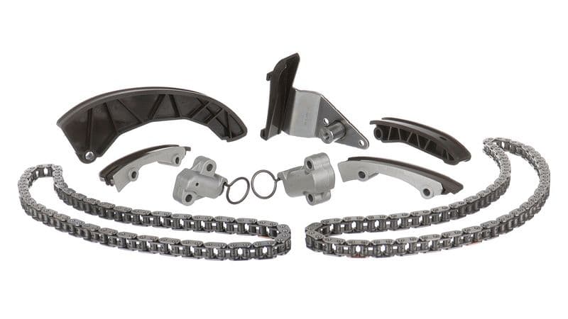 Timingset (ketting + elementen) past: HYUNDAI ACCENT III, ACCENT IV, ELANTRA IV, GETZ, I10 I, I20 I, I20 II, I30, I40 I, I40 I CW, IX20, IX35, MATRIX  KIA CARENS III, CEE'D 1.1D-1.7D 07.04-