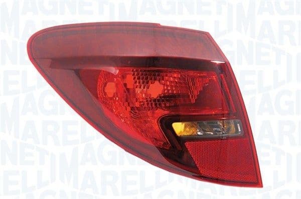 Achterlicht Rechts (extern, R5W, kleur indicator oranje, kleur van het glas grijs) past: OPEL MERIVA B 5D 06.10-01.14