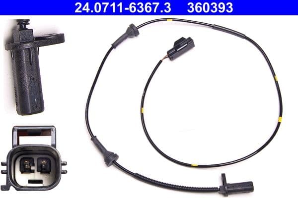 ABS-sensor Voor Rechts past: VOLVO XC90 I 2.4D-3.2 06.02-12.14