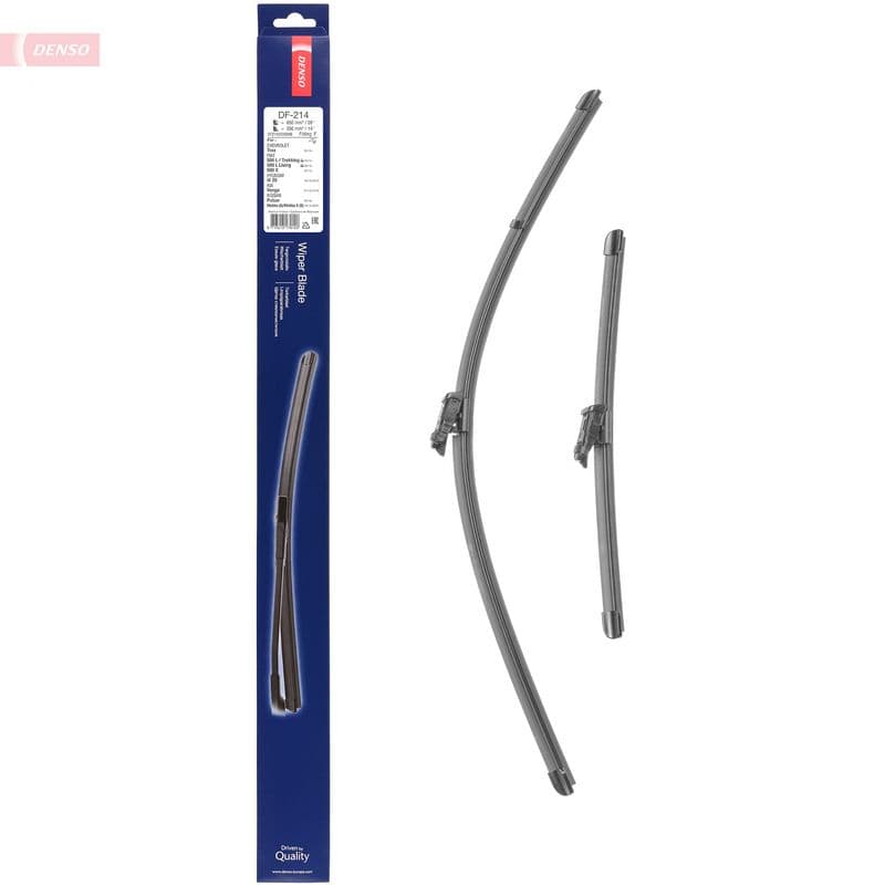 Wisserblad voegloos Voor 650/350mm past: CHEVROLET TRAX  FIAT 500L, 500X  HYUNDAI IX20  KIA VENGA  NISSAN PULSAR 02.10-