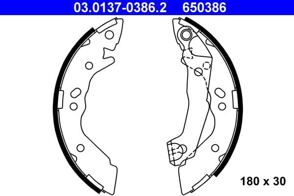 Brake shoe set