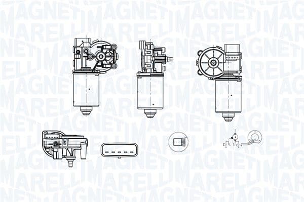 Ruitenwissermotor Voor past: KIA PICANTO I 04.04-09.11