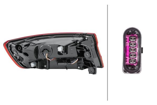 Achterlicht Rechts (extern, LED) past: AUDI A4 B9 Saloon 05.15-05.19