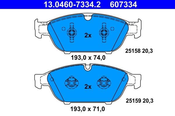 Remblokken set Voor , past: AUDI A6 C7, A7, A8 D4 1.8-6.3 11.09-09.18