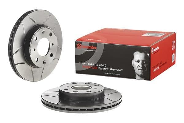 Brake disc, BREMBO Max, 1pcs, Cut, Voor   Links/Rechts, buitendiameter 240 mm, dikte 21 mm, past: HONDA CIVIC V, CIVIC VI, DOMANI  VW GOLF V 1.3-1.6 10.91-05.06