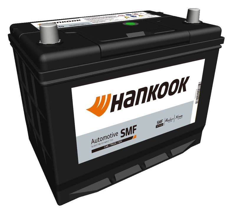 Batterij HANKOOK 12V 70Ah/540A (L+ standaard terminal) 257x172x200 B01 - montageflens 10,5 mm (beginnen)