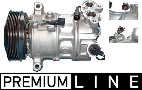 Airconditioning compressor past: VOLVO S60 II, S90 II, V40, V60 I, V90 II, XC60 I, XC90 II 1.5-2.0H 10.13-