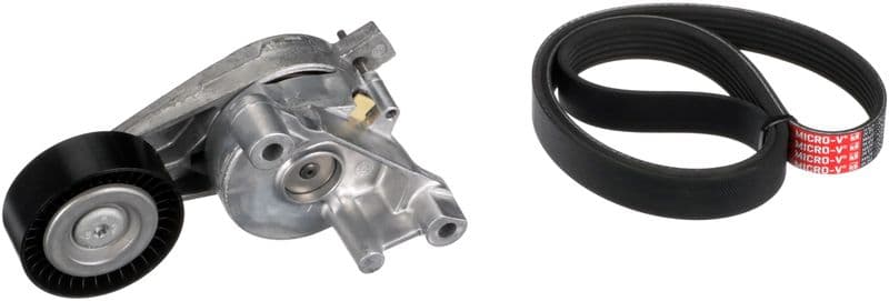 Multi-V-riemset met spanner past: AUDI A3  SEAT ALTEA, ALTEA XL, LEON, TOLEDO III  SKODA OCTAVIA II, SUPERB II  VW CADDY III, GOLF PLUS V, GOLF V, JETTA III, PASSAT B6, TOURAN 1.9D/2.0D 02.03-07.15