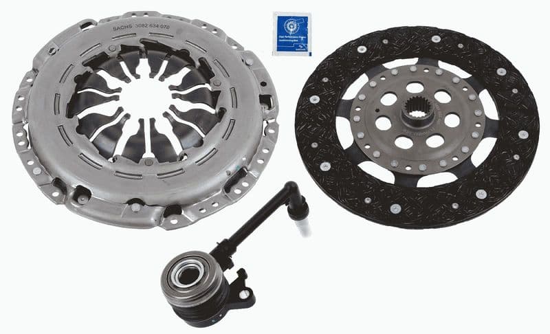 Koppelingskit met hydraulisch lager (230mm) past: MERCEDES CITAN (MPV), CITAN/MINIVAN (W415)  DACIA DUSTER  NISSAN JUKE, PULSAR, QASHQAI II  RENAULT CAPTUR I, GRAND SCENIC III, KADJAR 1.2 03.12-