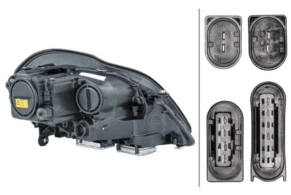 Koplamp Links (D2S/H7/PY21W/W5W/WY5W, elektrisch, met motor, met gloeilamp) past: MERCEDES GL-KLASA X164 09.06-06.11