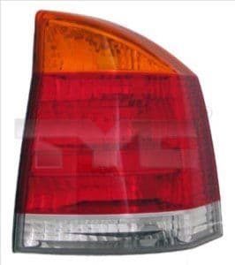 Achterlicht Links (kleur indicator oranje, kleur van het glas red) past: OPEL VECTRA C Hatchback / Saloon 04.02-09.08