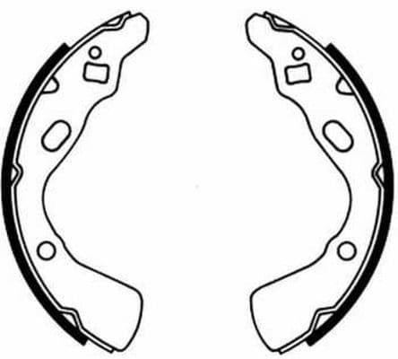 Brake shoe set