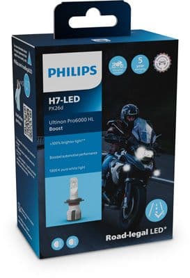 LED gloeilamp (Karton 1pcs) H7 12V 16W PX26D (EN) possibility of certification for particular cars  geen goedkeuringscertificaat  voor motorfietsen Ultinon Pro6000 HL Boost 5800K