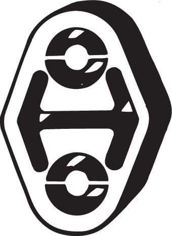 Uitlaatsysteem hanger past: AUDI 80 B4  OPEL ASTRA F, ASTRA F CLASSIC, KADETT E, OMEGA A, SENATOR B, VECTRA A  SAAB 9-3, 900 II 1.4-3.0 12.87-01.05