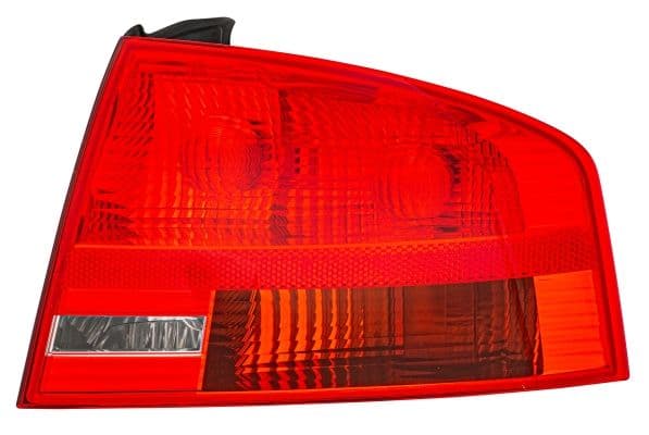 Achterlicht Rechts (extern, P21W, kleur van het glas red, achteruitrijlicht) past: AUDI A4 B7 Saloon 11.04-06.08