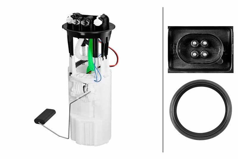 Elektrische brandstofpomp (module) past: LAND ROVER DEFENDER, DISCOVERY II 2.5/2.5D 08.90-02.16