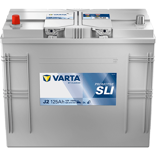Batterij 12V 125Ah/720A (EN) PROMOTIVE SLI (L+) 349x172x290 B00 - geen montageflens (Beginnen)