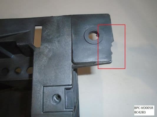 Bumper element (behuizing koplamp) Voor Rechts past: VOLVO FH, FH12, FH16 08.93-