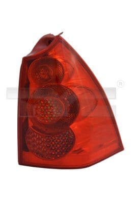 Achterlicht Links (kleur indicator red, kleur van het glas red) past: PEUGEOT 307 Stationwagon 09.05-04.12