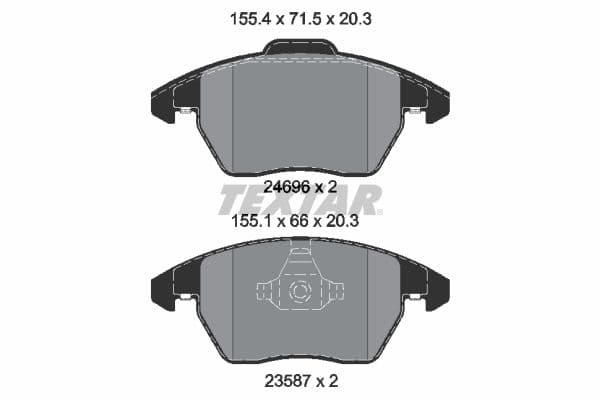 Remblokken set Voor , past: AUDI A1  SEAT IBIZA IV, IBIZA IV SC, IBIZA IV ST  VW POLO V 1.0-2.0D 03.10-10.18