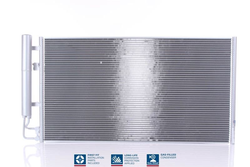 A/C condensator (met droger, (EN) additional fitting elements) past: MERCEDES SPRINTER 3,5-T (B907), SPRINTER 3,5-T (B907, B910), SPRINTER 3-T (B907), SPRINTER 4-T (B907) 2.0D/2.2D/3.0D 02.18-