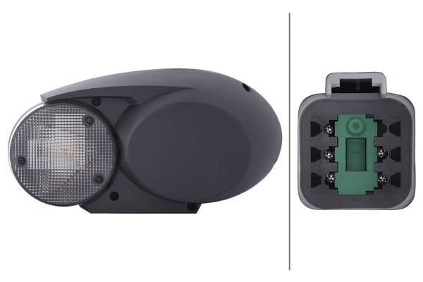 Koplamp Links (H4/P21W/PY21W/T4W, kleur invoegen: zwart, kleur indicator: grijs/transparant) past: FENDT 922 VARIO, 924 VARIO, 930 VARIO