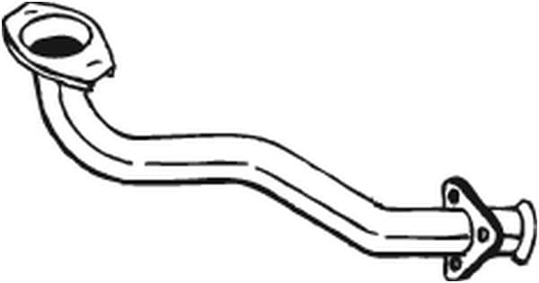 Uitlaatpijp Voor past: SEAT TOLEDO I  VW GOLF II, JETTA II, PASSAT B3/B4 1.6/1.8 08.83-03.99