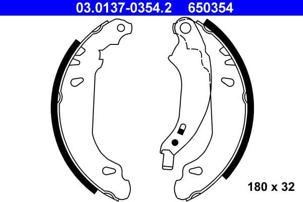 Brake shoe set