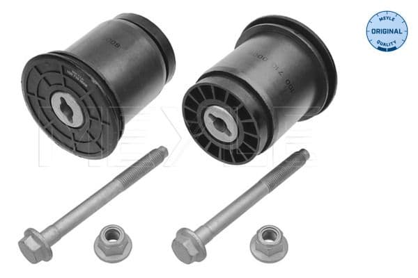 Reparatieset achterwielophangingsbalk Links/Rechts (12/71mm) past: SEAT CORDOBA, IBIZA III, IBIZA IV, IBIZA IV SC, IBIZA IV ST  SKODA FABIA I, FABIA I PRAKTIK, FABIA II 1.0-2.0D 08.99-05.15