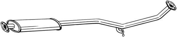 Middendemper uitlaatsysteem past: HYUNDAI ACCENT III  KIA RIO II 1.4/1.6 03.05-12.11