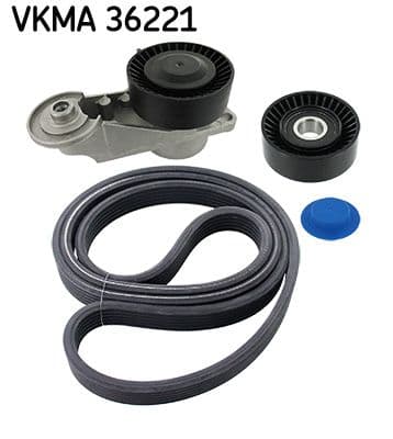 V-snaren set (met rollen) past: VOLVO S60 I, S80 I, V70 II, XC70 I, XC90 I 2.4D 01.01-12.14