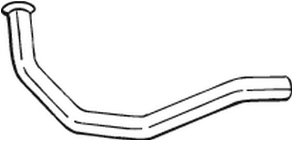 Uitlaatpijp Voor (lengte:840mm) past: CITROEN C25  FIAT DUCATO  PEUGEOT J5 2.5D 09.81-05.94