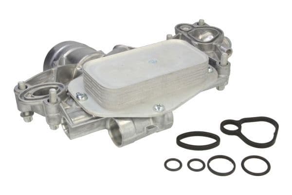 Olie radiator (met oliefilterbehuizing) past: OPEL ASTRA H, ASTRA H GTC, ASTRA J, ASTRA J GTC, CORSA D, CORSA E, INSIGNIA A, MERIVA A, ZAFIRA B, ZAFIRA C  SAAB 9-5 1.6/1.6CNG 09.05-