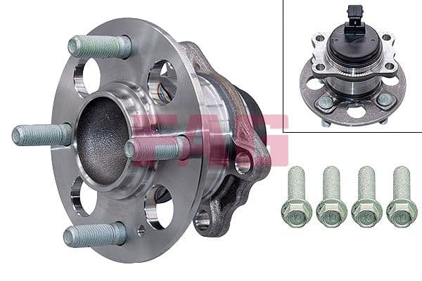 Wiellagerset met naaf Achter Links/Rechts (x132) past: HYUNDAI BAYON, I20 III 1.0-1.6 08.20-