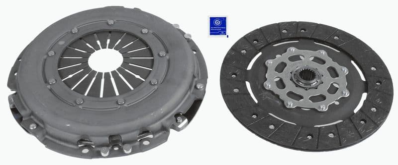 Koppelingskit (235mm) past: FIAT BRAVO II, STILO 1.9D 10.01-12.14