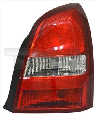 Achterlicht Links (kleur indicator wit, kleur van het glas red/wit, anti-fog licht, achteruitrijlicht, reflector) past: NISSAN PRIMERA P12 Liftback 01.02-12.07