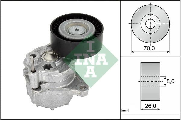 Multi-V riemspanner past: MERCEDES C (CL203), C T-MODEL (S202), C T-MODEL (S203), C T-MODEL (S204), C (W202), C (W203), C (W204), CLC (CL203), CLK (C209), E T-MODEL (S210) 2.1D-3.2D 09.97-