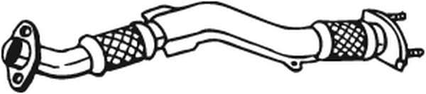 Uitlaatpijp Voor past: NISSAN X-TRAIL I 2.2D 06.01-01.13
