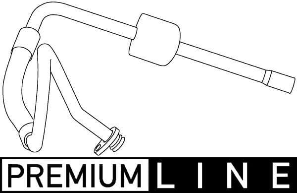 Airco slang/pijp (van verdamper tot aircocompressor) past: PEUGEOT 407 1.8-2.2 03.04-