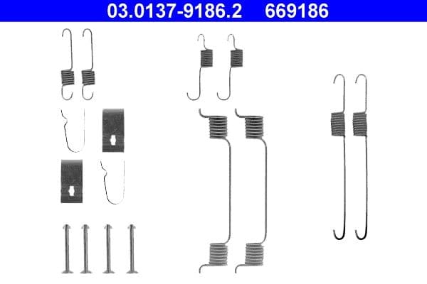 Accessory Kit, brake shoes
