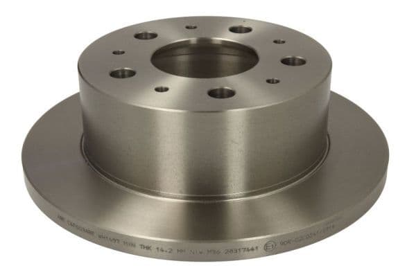 Brake disc Achter Links/Rechts past: CITROEN JUMPER I, JUMPER II, JUMPER III  FIAT DUCATO  OPEL MOVANO C  PEUGEOT BOXER 1.9D-Electric 02.94-