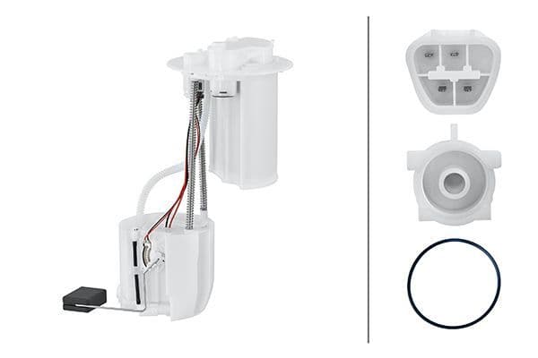 Elektrische brandstofpomp (module) past: DAIHATSU CHARADE VIII  TOYOTA YARIS 1.0/1.33 08.05-