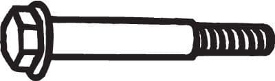 Uitlaatsysteem bout (M10x73), 1pcs past: VOLVO 440, 460, 480, S40 I, V40  OPEL CORSA A, CORSA A TR, KADETT E 1.3-2.0 09.82-08.99