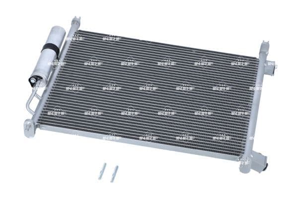 A/C condensator (met droger) past: NISSAN MICRA III, MICRA IV 1.2 01.03-09.15